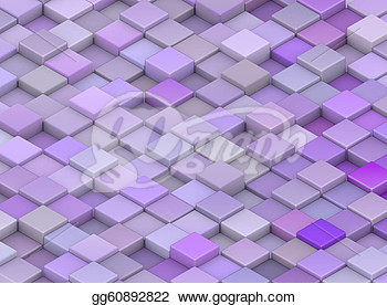 Cubes In Different Shades Of Purple  Clipart Illustrations Gg60892822