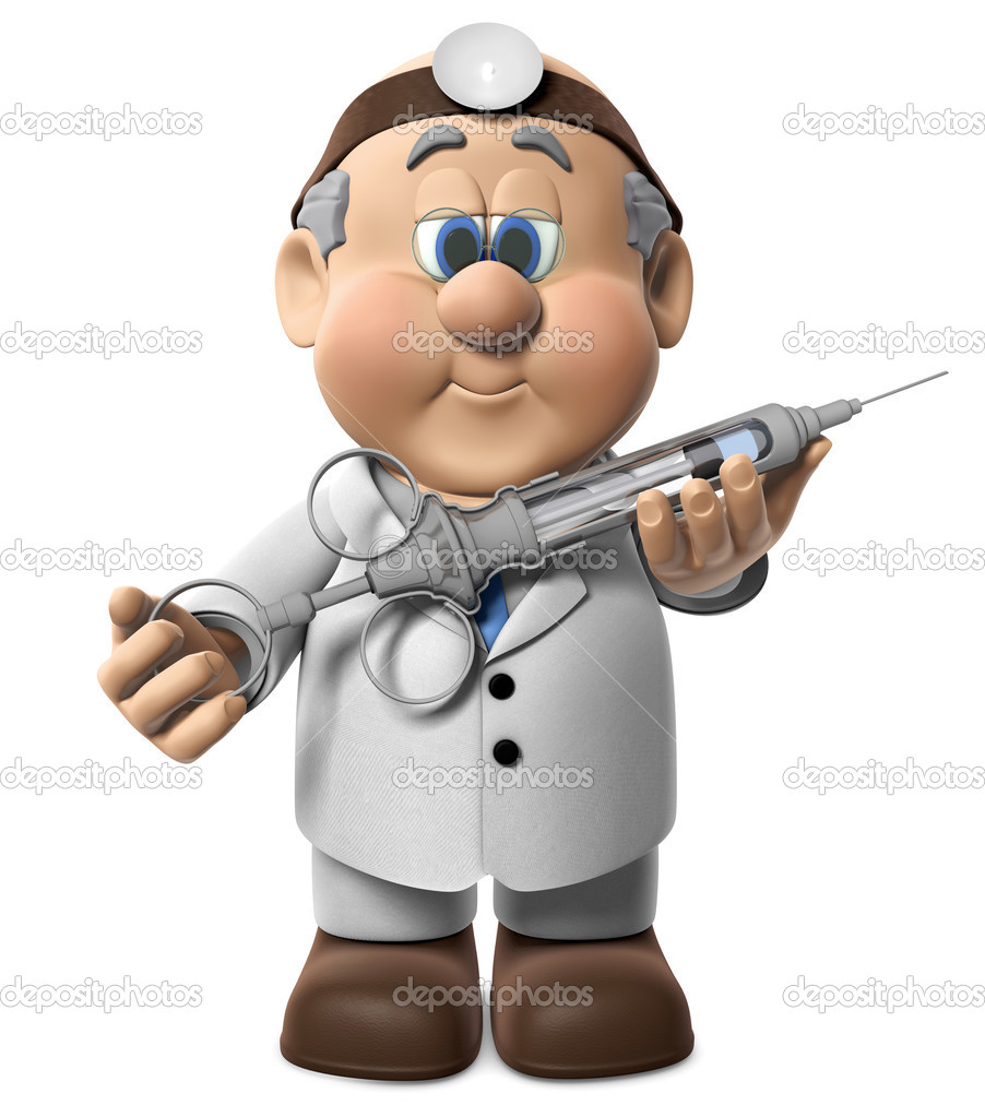 Dr  Wifred Giving Shot   Stock Photo   Jamesgroup  13450867