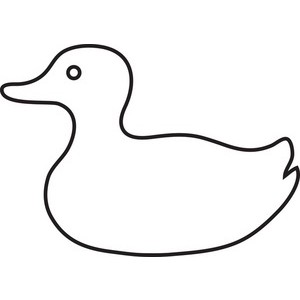 Duck Clipart Image   Outline Of A Duck   Polyvore