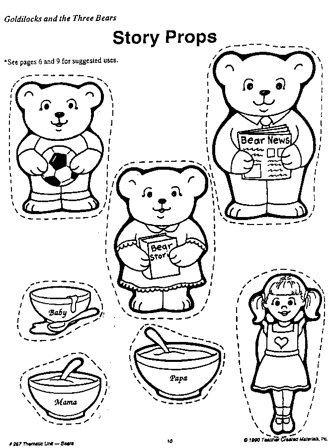 Goldilocks And The Three Bears Coloring Page   Az Coloring Pages