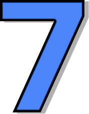Number 7 Blue   Http   Www Wpclipart Com Signs Symbol Alphabets