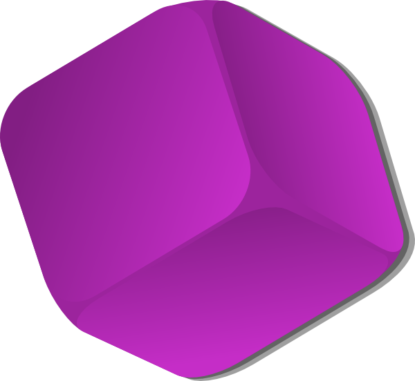 Purple Cube Clip Art At Clker Com   Vector Clip Art Online Royalty