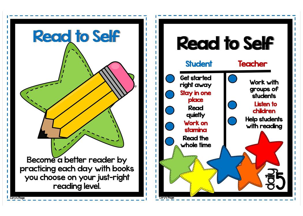 Read To Self Clipart Week 1 Read To Self Book