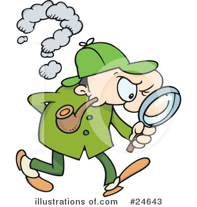 Royalty Free  Rf  Detective Clipart Illustration By Gnurf   Stock
