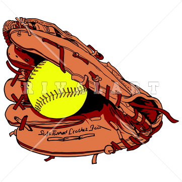 Softball Glove Clip Art