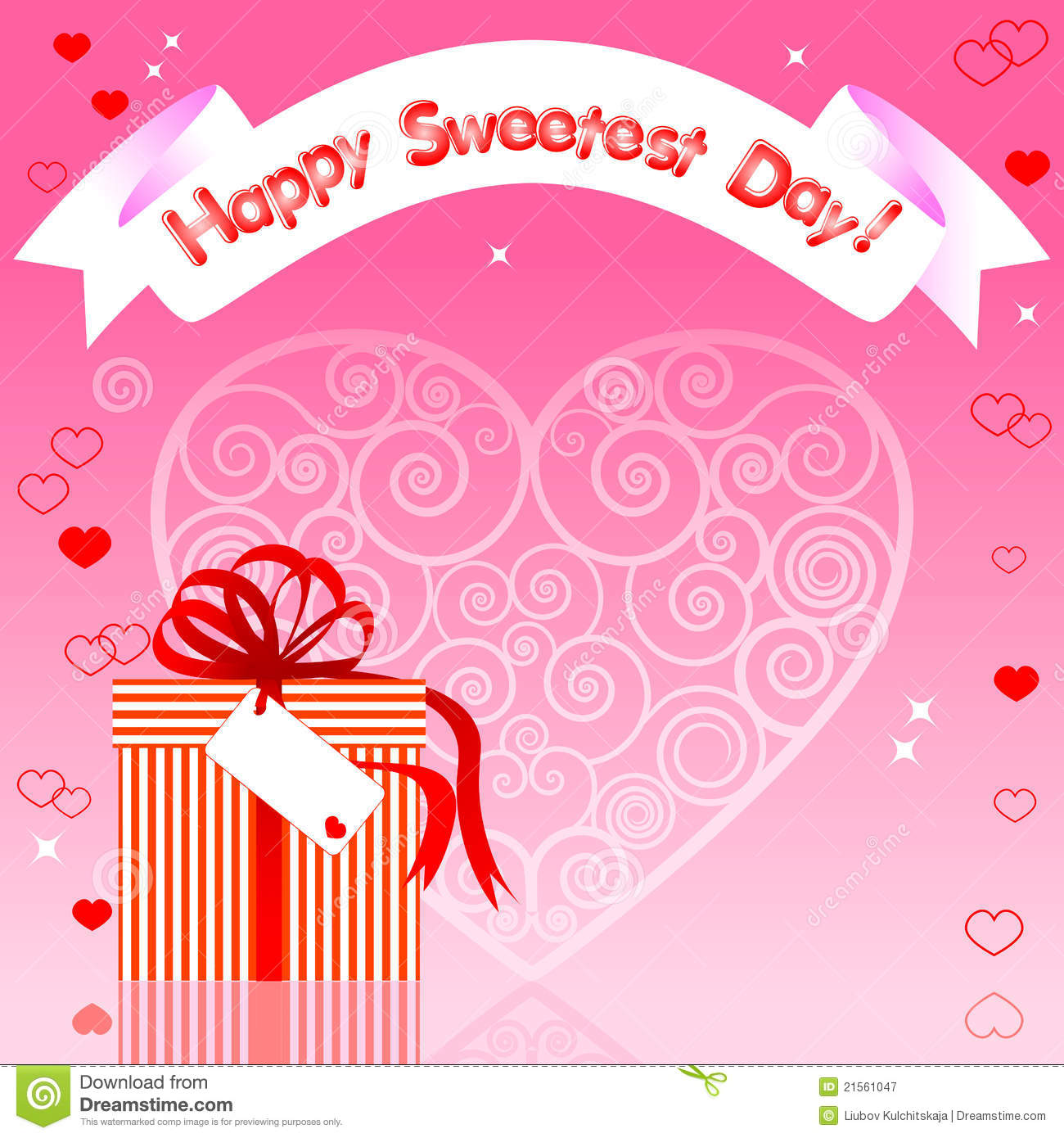 Sweetest Day Card  Royalty Free Stock Photography   Image  21561047