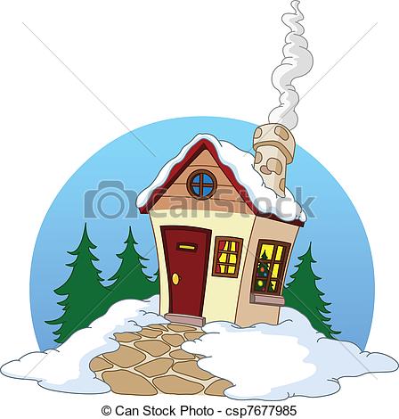 Winter House   Csp7677985