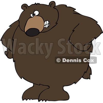 Angry Brown Bear Cartoon Royalty Free  Rf  Angry Bear