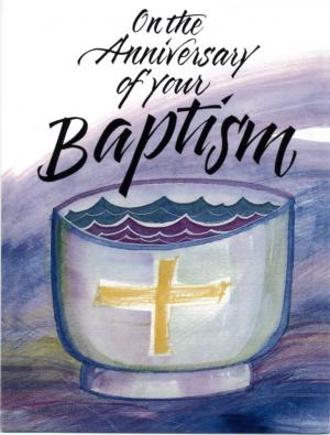 Baptismal Anniversary Card  Ca6833