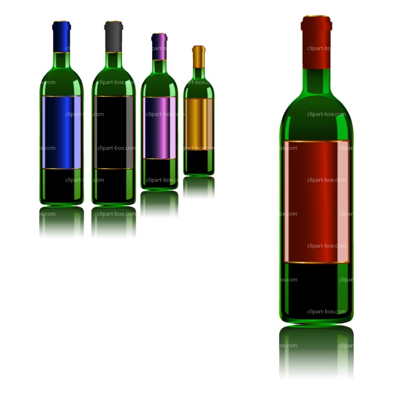 Clipart Wine Bottles   Royalty Free Vector Design