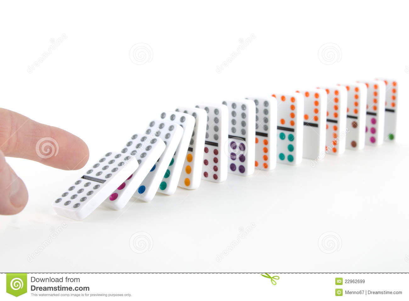 Domino Effect Royalty Free Stock Images   Image  22962699
