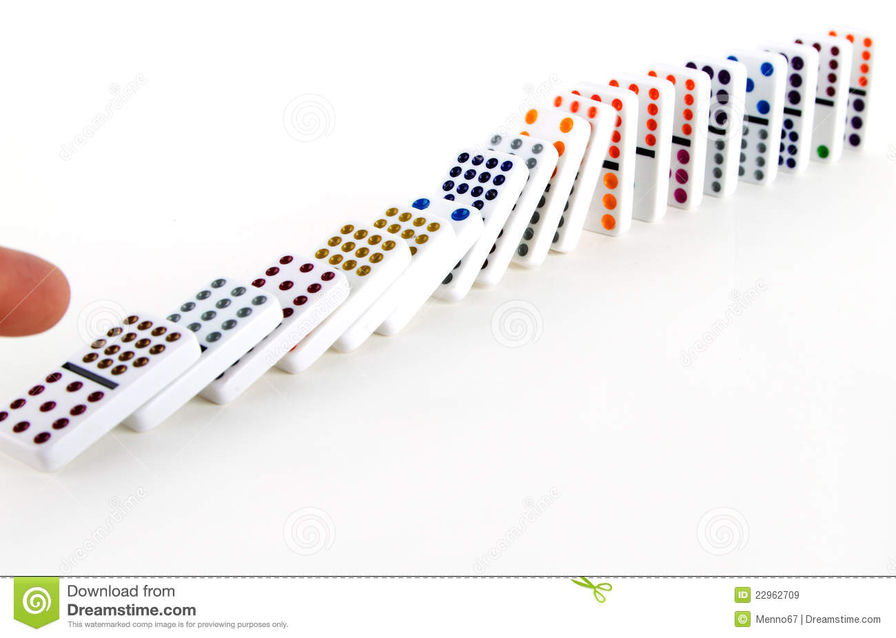 Domino Effect Royalty Free Stock Images   Image  22962709