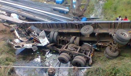 Four People Were Killed When A Haulage Truck On Its Way To Harare