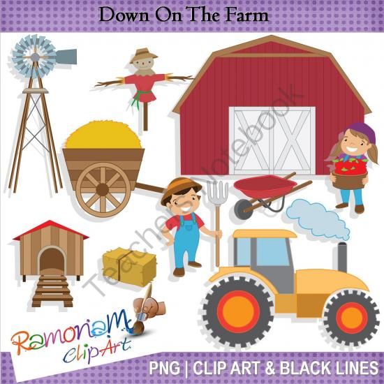 Hay Wagon Clipart Down On The Farm Clip Art