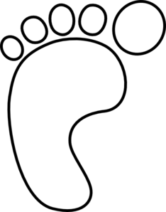 Left Foot White Clip Art At Clker Com   Vector Clip Art Online