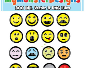 On Sale Smiley Face Clipart Persona L And Commercial Use Vector    