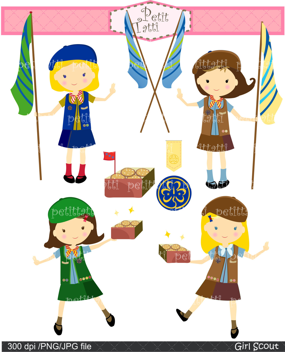 Pin Digital Clip Art For All Usegirl Scout Girl Guides On Pinterest