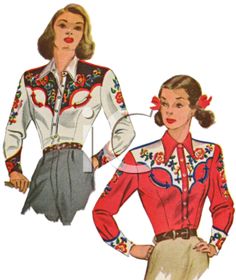 Royalty Free Clipart Image  Vintage Fashion Western Clothes For Women