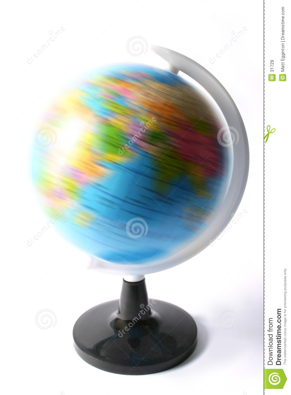 Spinning Political Globe   Atals  Their Is Motion Blur On The Globe
