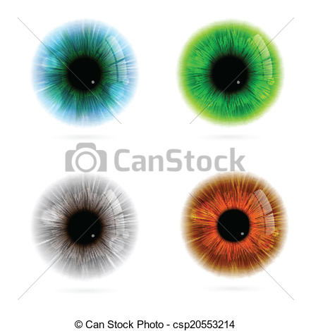 Vector Clip Art Of Human Eye Color Abstract Anatomy Beautiful