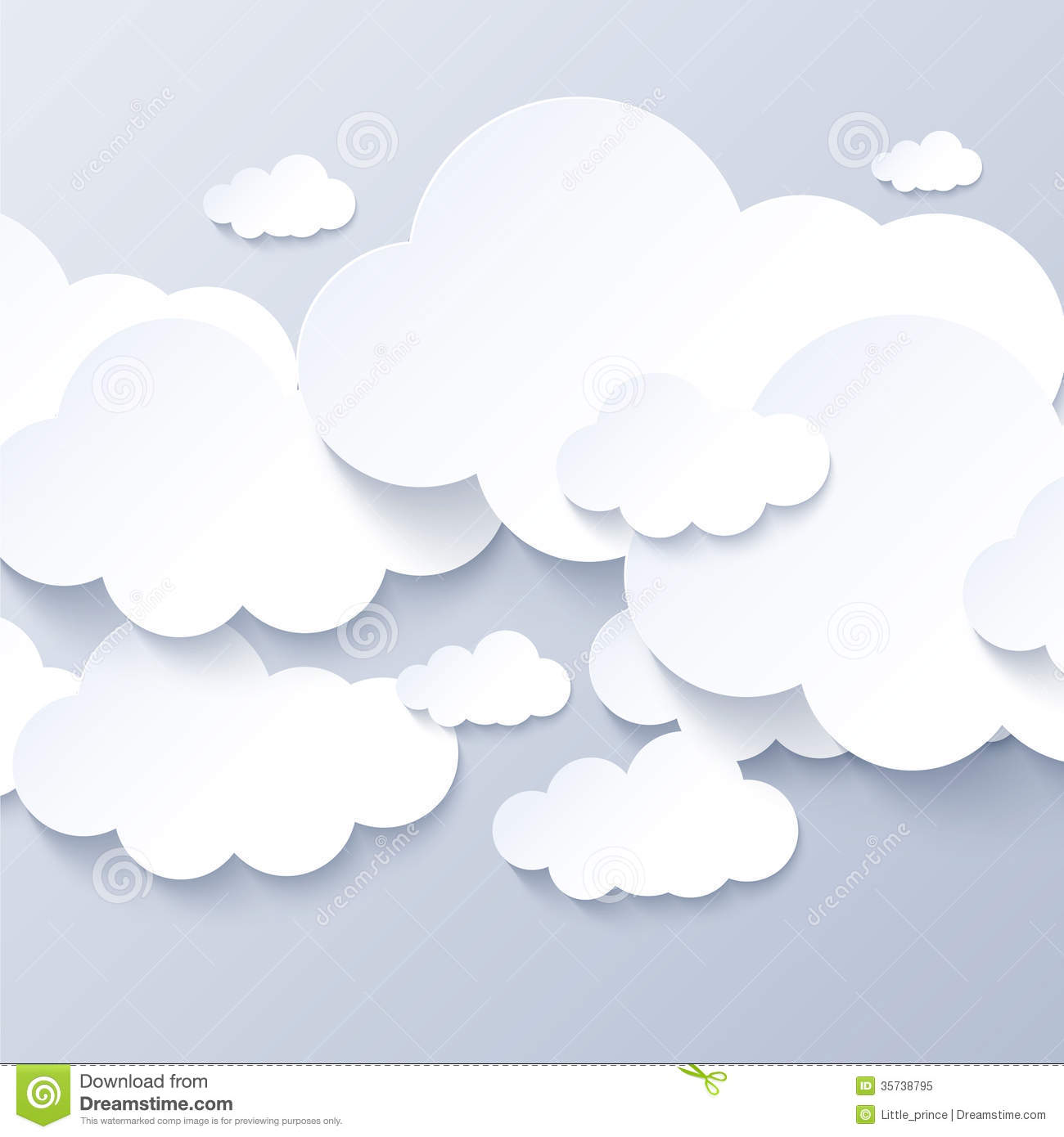 White Clouds On Gray Sky Background Royalty Free Stock Photo   Image