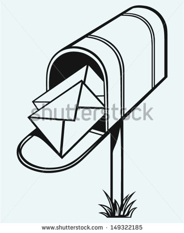 Cute Mailbox Clipart Open Mailbox With Letters