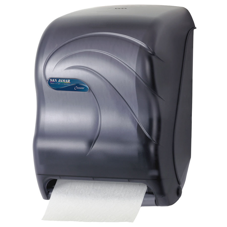Dry Hands With Paper Towel San Jamar T1390tbk Tear N Dry