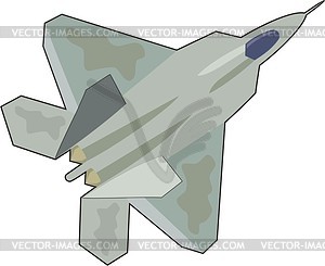 Fighter Aircraft   Royalty Free Vector Clipart
