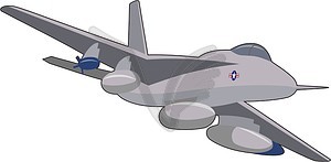 Fighter Aircraft   Vector Image