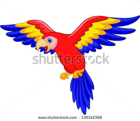 Flying Parrots Stock Photos Illustrations And Vector Art
