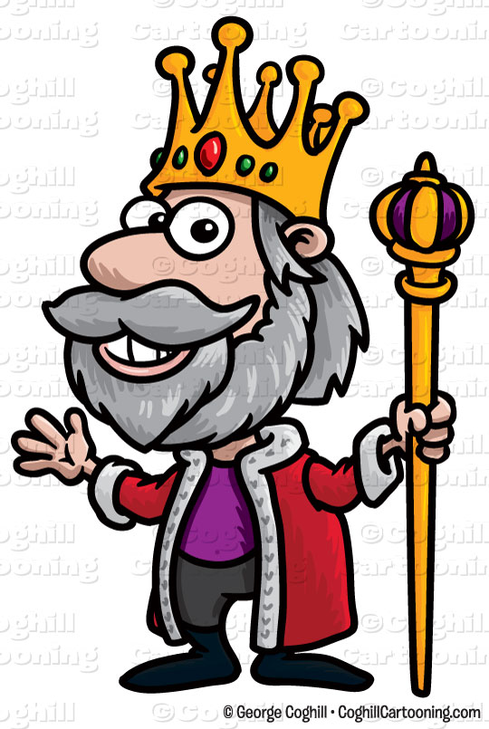 King Cartoon Character Clip Art Stock Illustration By George Coghill