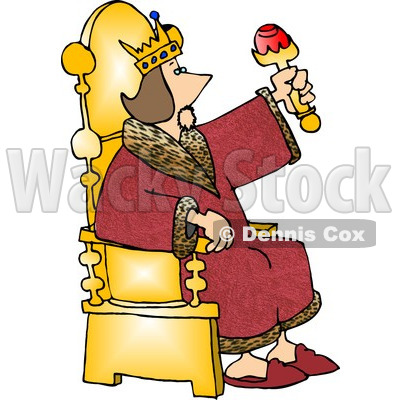 King Sitting On His Throne Clipart Picture   Dennis Cox  6185