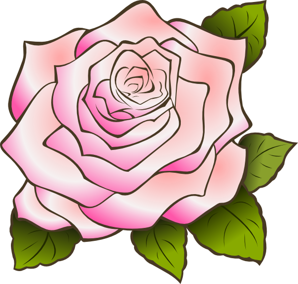 Pink Rose Clip Art At Clker Com   Vector Clip Art Online Royalty Free