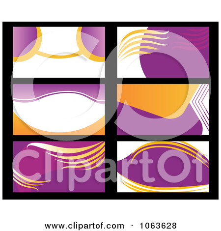 Royalty Free  Rf  Business Card Template Clipart Illustrations