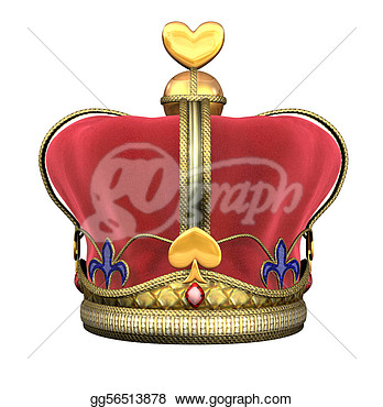 Stock Illustration   3d Render Of A King S Royal Crown   Clip Art