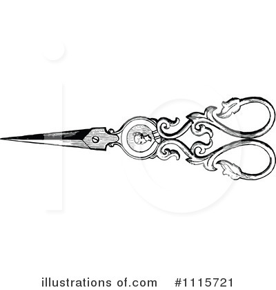 Vintage Hair Cutting Scissors Clip Art Rf Clipart Pictures