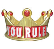     Words King Queen Monarch Top Ruler Royalty Free Stock Photography