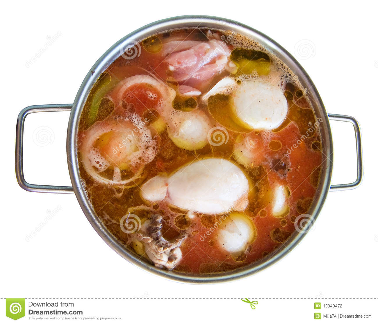 Chicken And Vegetable Broth  Stock Photography   Image  13940472