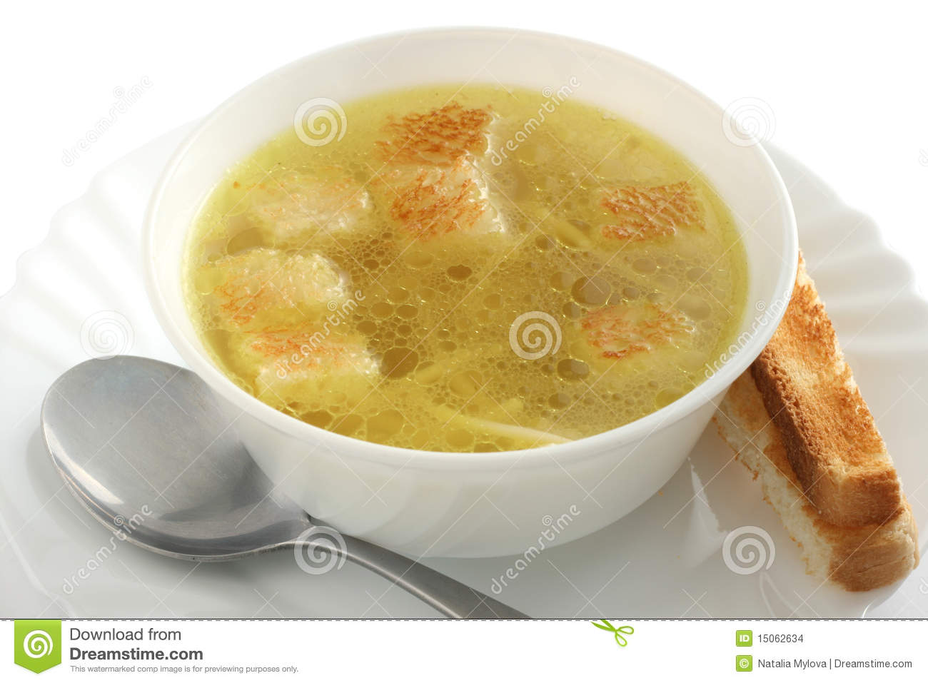 Chicken Broth With Dried Crust Stock Images   Image  15062634
