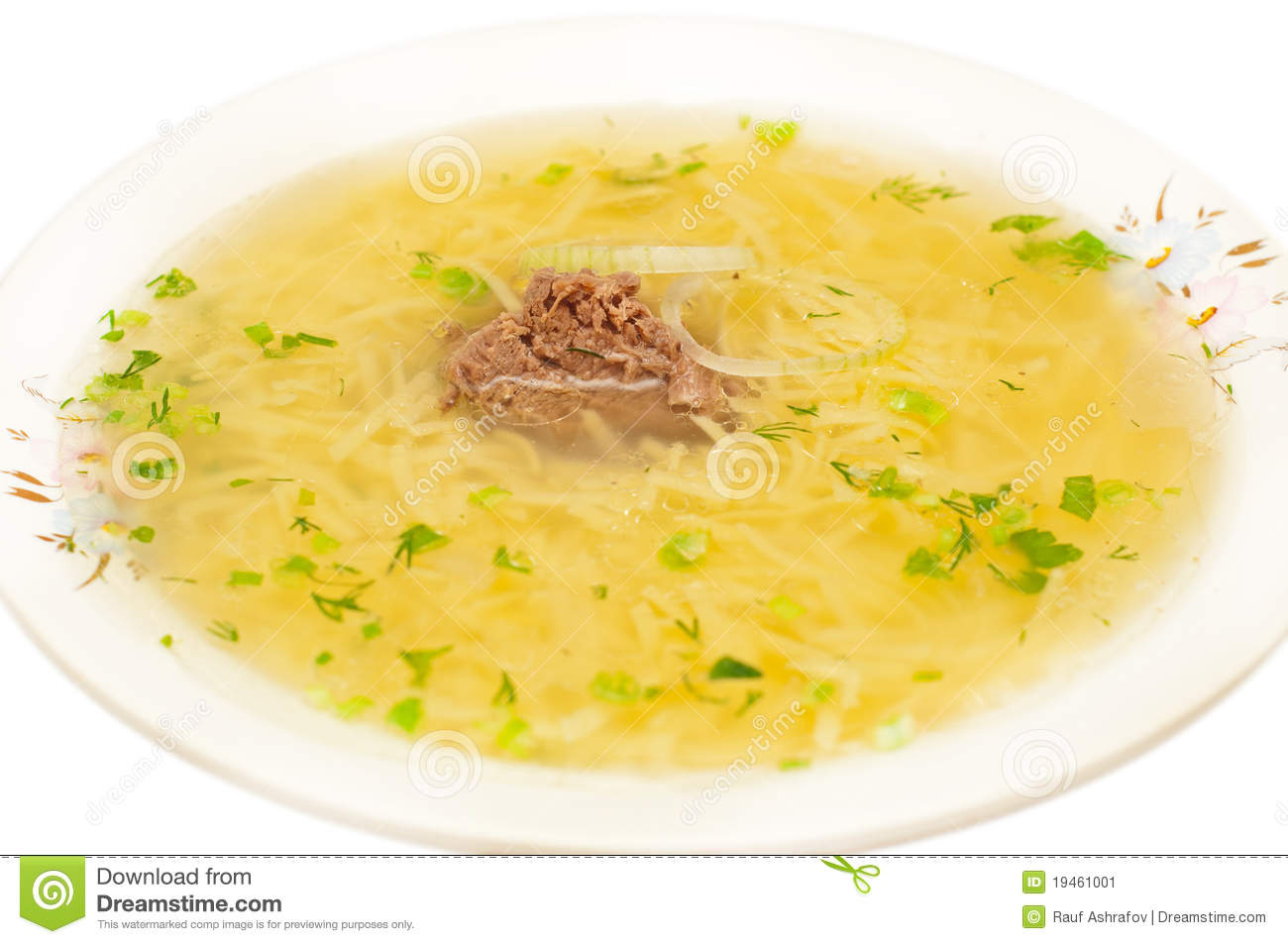 Chicken Noodle Soup   Broth Closeup Stock Image   Image  19461001