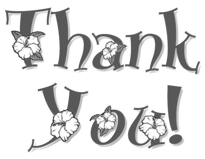Com Signs Symbol Words Thank You Thank You Note Floral Gray Png Html