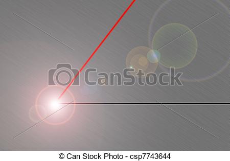 Drawing Of Laser Beam Cuts Brushed Metal Csp7743644   Search Clip Art    