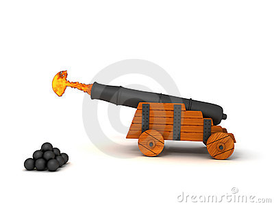 Firing Cannon Royalty Free Stock Images   Image  11324719