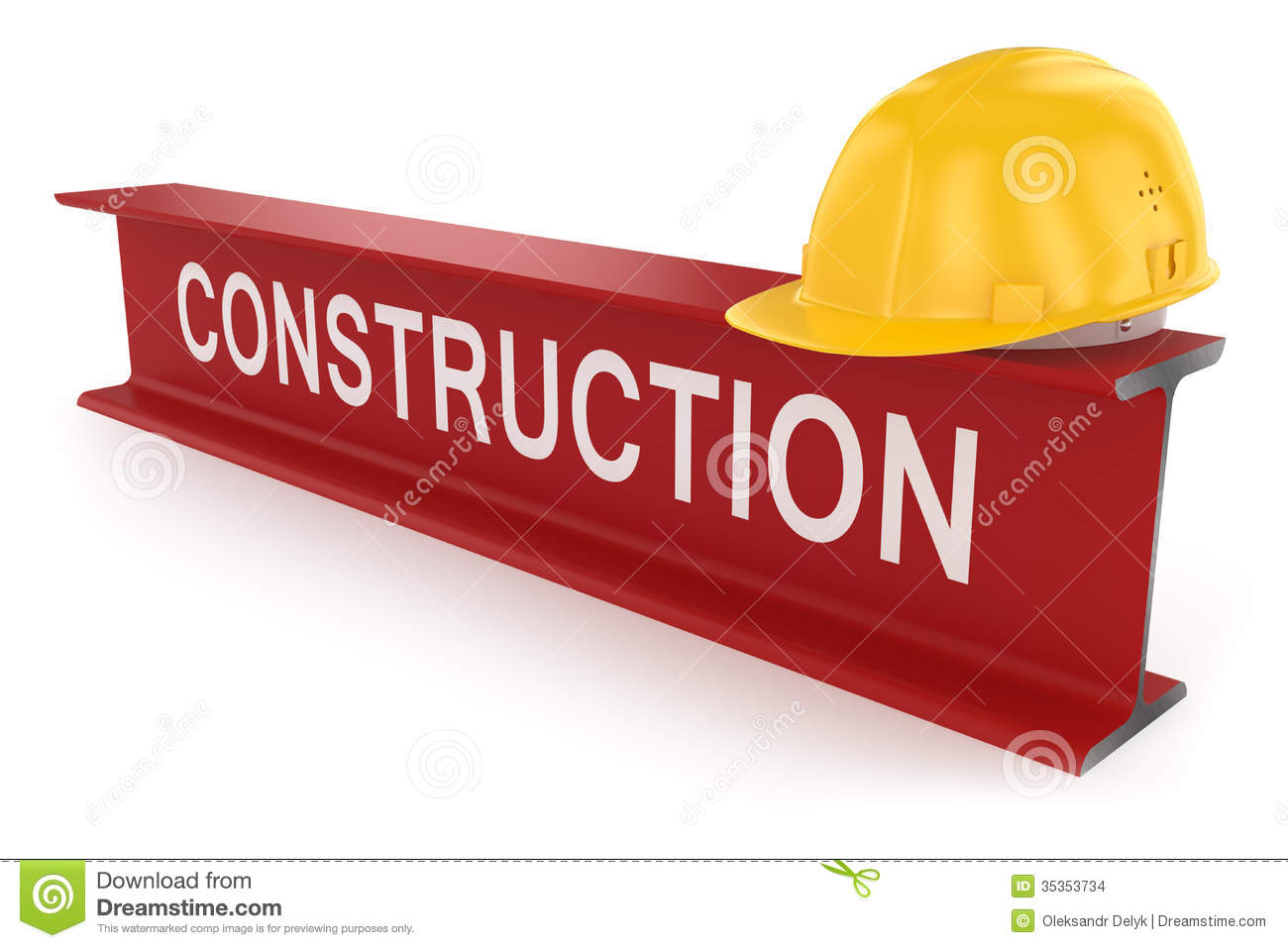 Metal Beam And Helmet  Construction Concept  Stock Images   Image    