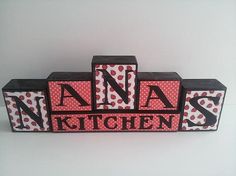     Nana S Kitchen Red And By Foreveryourscreation  Nana  Kitchendecor