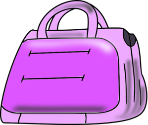 Purple Handbag Clip Art At Clker Com   Vector Clip Art Online Royalty
