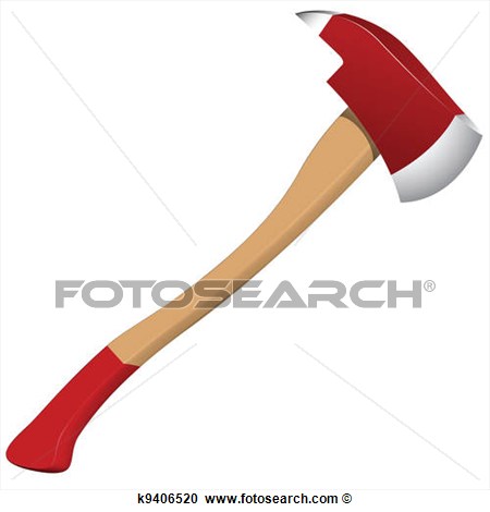 Stock Illustration   Firefighter Axe  Fotosearch   Search Clipart