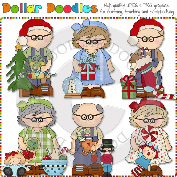 The Grandparents Love Christmas Clip Art Download     1 00    