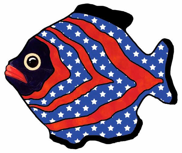Tropical Fish   Set A 12   God Bless America   Fourth Of July Theme