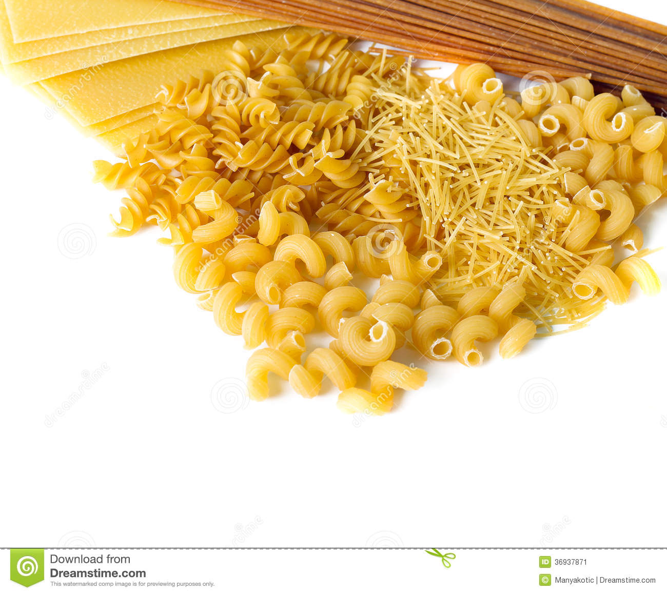Types Of Raw Pasta  Lasagna Sheets Wholewheat Spaghetti Spiral    